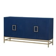 thumbnail image 5 of Tcbosik Sideboard Buffet Cabinet, 59.8" Accent Storage Cabinet with Adjustable Shelves, Coffee Bar Cabinet with 4 Doors, Modern Credenza for Living Room, Kitchen, Navy, 5 of 10