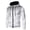 White, variant on BXINGOHAI Men's Sweatshirt With Hood Thin Fleece Slim Fit Hoodie Sweatshirt Full Zip Jacket Outdoor Athletic Running Sweatshirts With Pocket Black,M