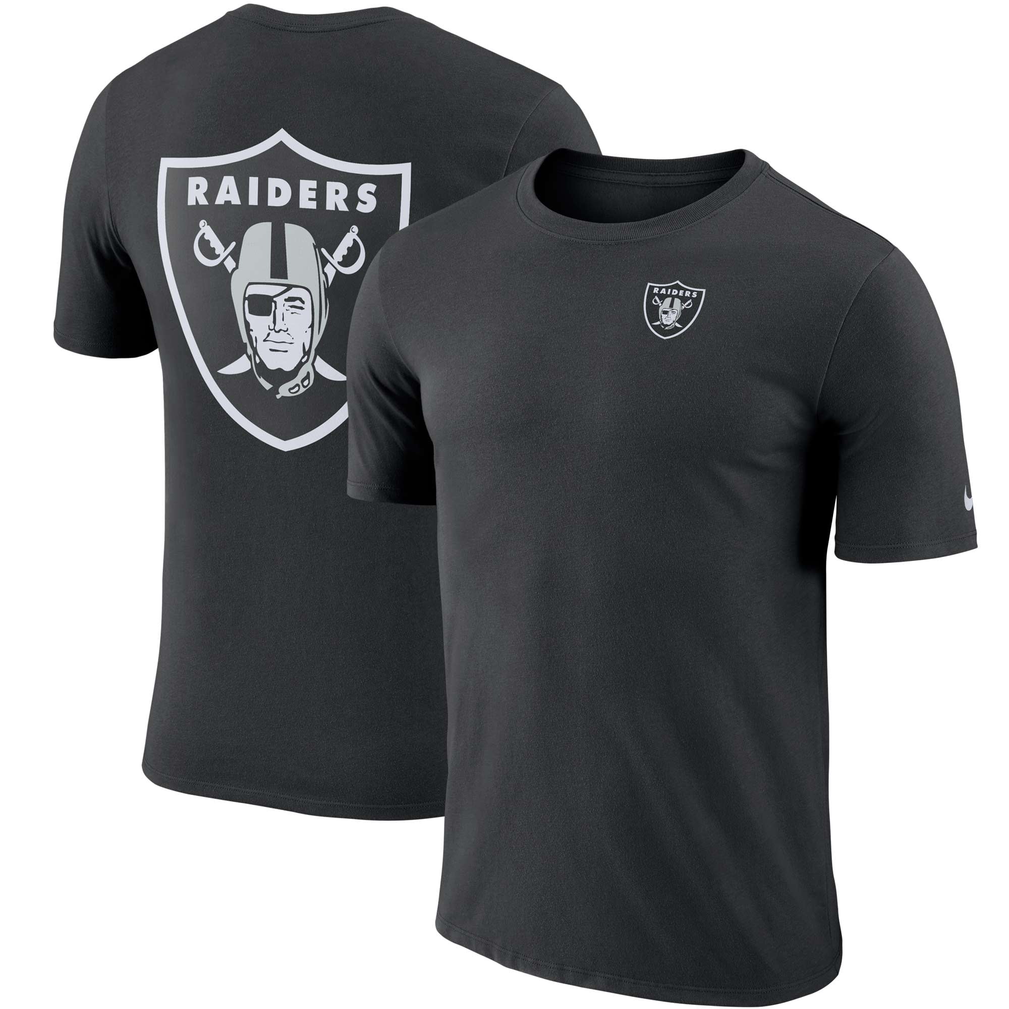 Las Vegas Raiders Nike Performance Crew Champ T-Shirt - Black - Walmart ...
