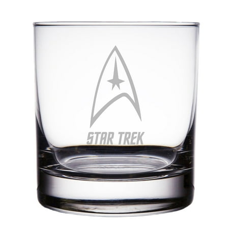 Star Trek Engraved 10 oz Rock Glass