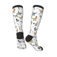 thumbnail image 4 of Fotbe Farm Roosters print Women's Men's Novelty Crew Socks Cotton Socks Knee High Socks for Walking,Running,Nurses,Pregnancy, 4 of 9