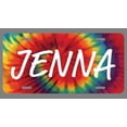 thumbnail image 1 of Jenna Name Tie Dye Style License Plate Tag Vanity Novelty Metal | UV Printed Metal | 6-Inches By 12-Inches | Car Truck RV Trailer Wall Shop Man Cave | NP1410, 1 of 1