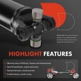 thumbnail image 4 of A-Premium Rear Complete Drive Shaft Prop Shaft Driveshaft Assembly Compatible with Chevrolet Express 2500 3500 & GMC Savana 2500 3500, 2010-2017, RWD, Replace# 25957033, 52098823AB, 4 of 8