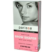 Parissa Natural Hair Removal System Brow Shaper Mini Wax Strips 32 16 x 2 sided Strips