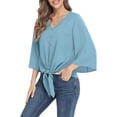 thumbnail image 3 of Txlixc Blusa de color sólido para mujeres Txlixc moda, 3 of 5