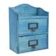 thumbnail image 5 of Organizador Cosmético De Madera, 3 Capas, Diseño Retro Azul, Resistente, Duradero, Amplia Aplicación, Organizador De Maquillaje De Madera Para Joyería Cergrey Wooden Makeup Organizer, 5 of 8