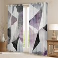 thumbnail image 2 of Feelyou Chic Circle Abstract Black Out Curtains, Modern Minimalism Curtains Pack of 2 (42x63 Each), Fashion Geometric Stripes Bedroom Curtains, Blackout Curtains Home Decor, 2 of 6