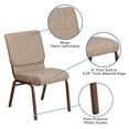 thumbnail image 3 of Flash Furniture Hercules Series 18.5"W Upholstered Adult Church Chair with Book Pouch, Beige, 3 of 12