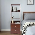 thumbnail image 3 of Modern Nightstand with 2 Drawers Tall Bed End Table Dresser Table for Bedroom, 3 of 14