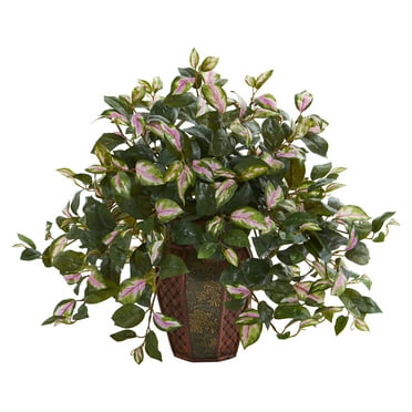 Nearly Natural 20in. Hoya Artificial Plant in Decorative Planter
