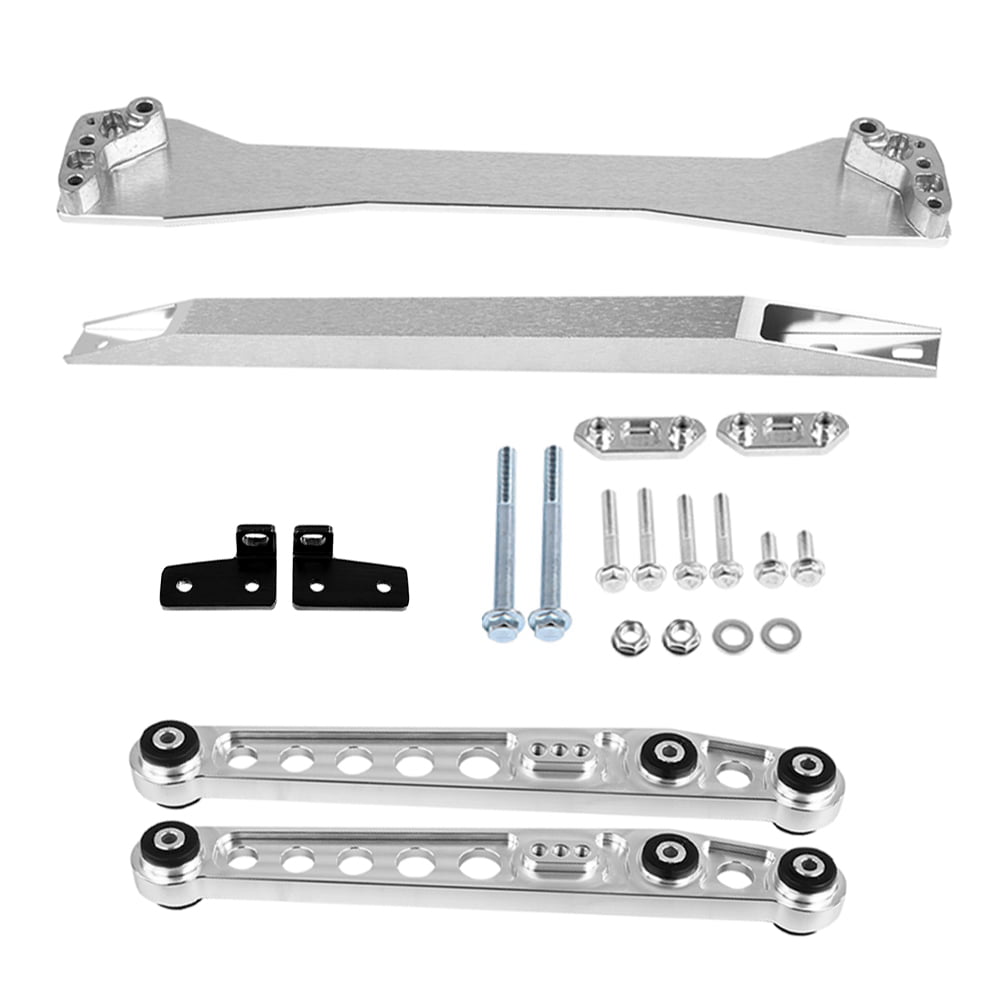 Black Suuonee Rear Lower Control Arm 3 Colors Aluminium Alloy Rear Lower Control Arms Subframe Brace Kit for 92-95 