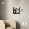 thumbnail image 5 of Window Wine Maroon Vase Canvas Floral Glam Art by Art Remedy, Black Frame, 12" x 12", 5 of 7