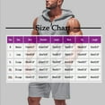 thumbnail image 3 of GERsome Mens 2 Piece Outfits Zip Up Sleeveless Tank Tops and Shorts Sets Summer Athletic Tracksuits Casual Hoodie Sports Gym Sets M-3XL, 3 of 7