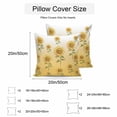 thumbnail image 3 of Waterproof Throw Pillow Covers Set of 2, 16x16 Inch Yellow Sunflowers Decorative Pillowcases Outdoor Pillow Slip Cushion Covers Set for Couch Tent Watercolor Gradient Flowers Floral, 3 of 7