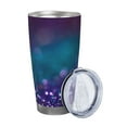 thumbnail image 2 of Vsdgher Purple and Green Glitter 20 Oz Stainless Steel Vacuum Insulated, Travel Mug Coffee Cup for Home, Office, Outdoor Works Great for Ice Drinks and Hot Beverage -Straw Three-piece Set, 2 of 8