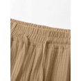thumbnail image 5 of Women Wide Leg Pants Summer High Waisted Pants Drawstring Casual Trousers with Pockets Khaki XL, 5 of 7