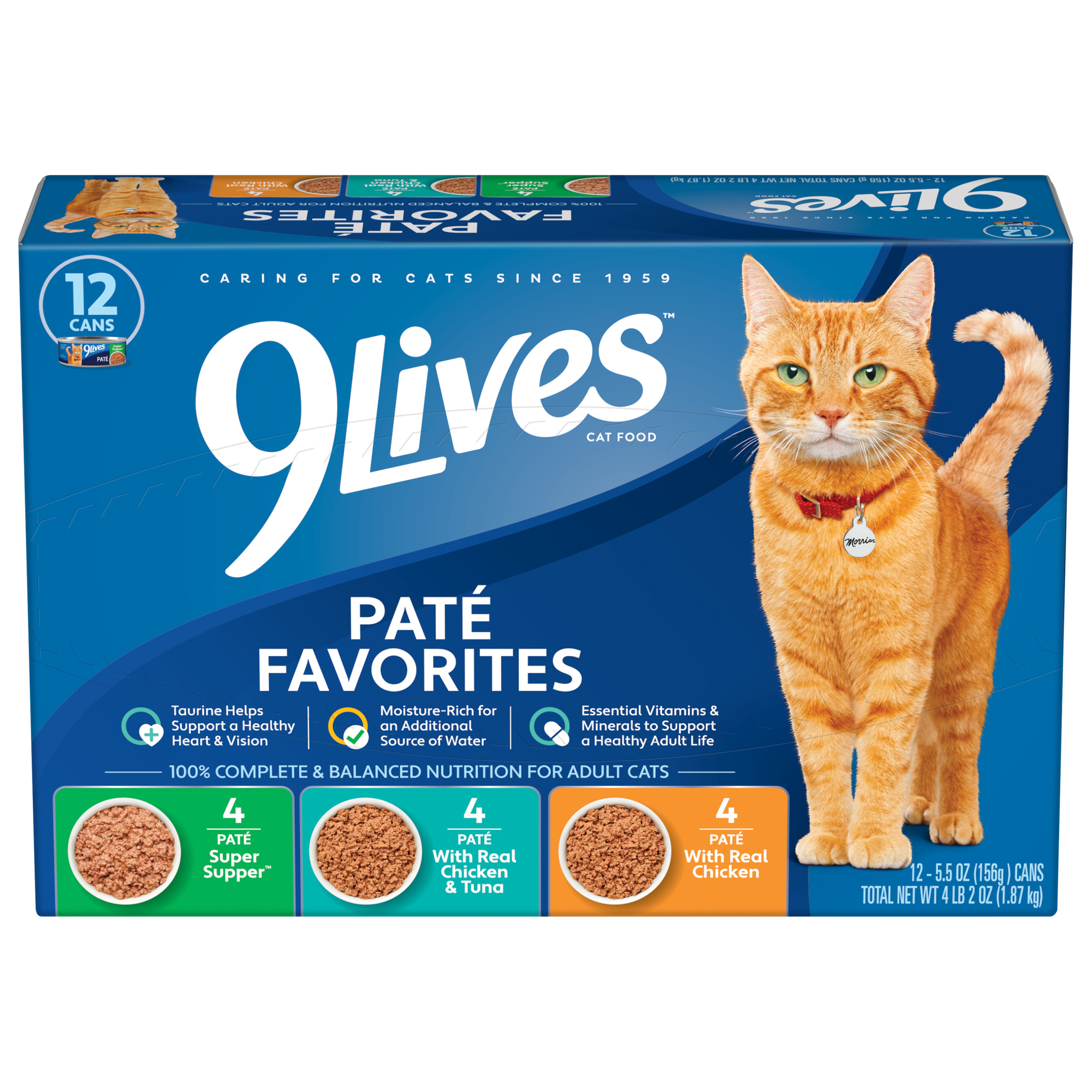 9Lives Paté Favorites Wet Cat Food Variety Pack photo 1