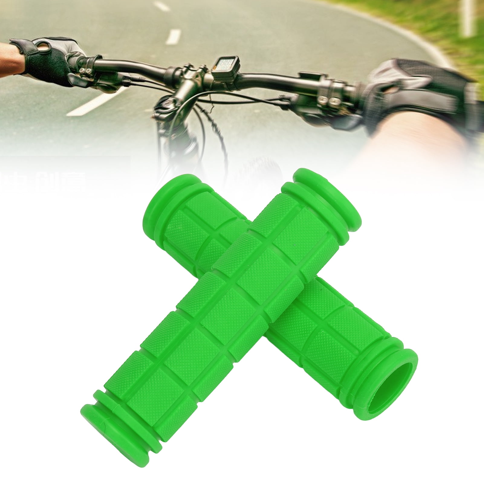 Poignées De Guidon Vélo En Mousse Douce – Antidérapantes, Avec Bague Alu – Pour VTT, BMX, Vélos électriques