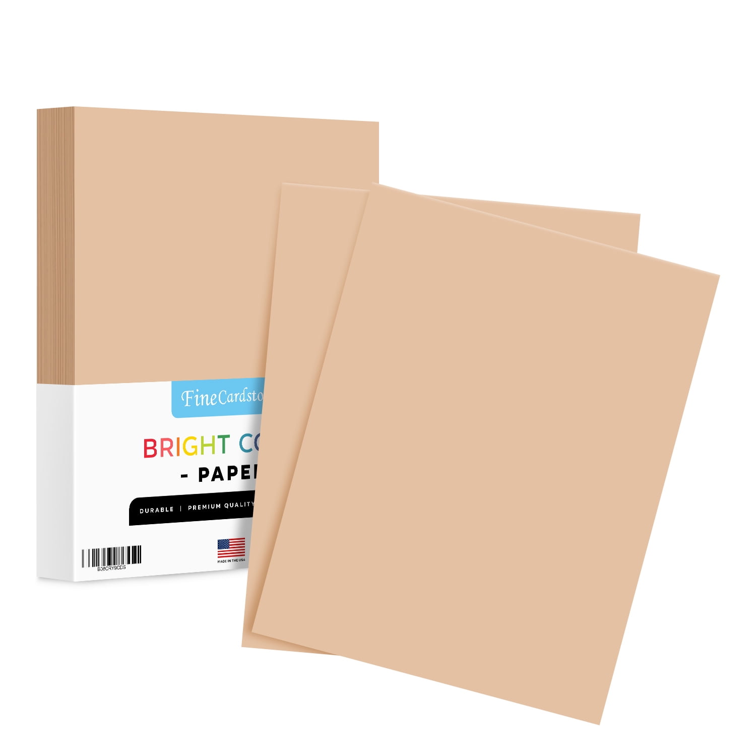 8.5 x 11" Tan Color Paper Smooth, for School, Office & Home Supplies