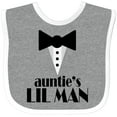 thumbnail image 3 of Inktastic Auntie's Lil Man Boys Baby Bib, 3 of 4