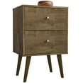 thumbnail image 1 of Manhattan Comfort Liberty 2.0 2 Drawer Nightstand in Brown, 1 of 8