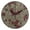 Black, variant on 9.84in Whimsical Swirl Patterns PVC Canvas Wall and Table Clock with Canvas Texture, Black or Gold Hands