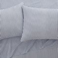 thumbnail image 2 of VCNY Home 6-Piece Navy/White Striped Polyester Bed Sheet Set, King, 2 of 5