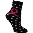 thumbnail image 3 of Yacht & Smith 60 Pair of Women Fuzzy Socks Crew Socks, Warm Butter Soft (9-11) (60 Pairs Gripper Pink Breast Cancer Awareness), 3 of 7