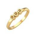 thumbnail image 2 of Round Shape Citrine Stackable Women Ring 925 Sterling Silver Gold Vermeil Delicate Jewelry, 2 of 3
