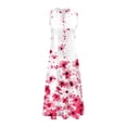 thumbnail image 4 of Lindreshi Maxi Dresses for Women 2024 Women's Summer Comfort Sexy Fashion Printing Sleeveless V-Neck Dress, 4 of 5