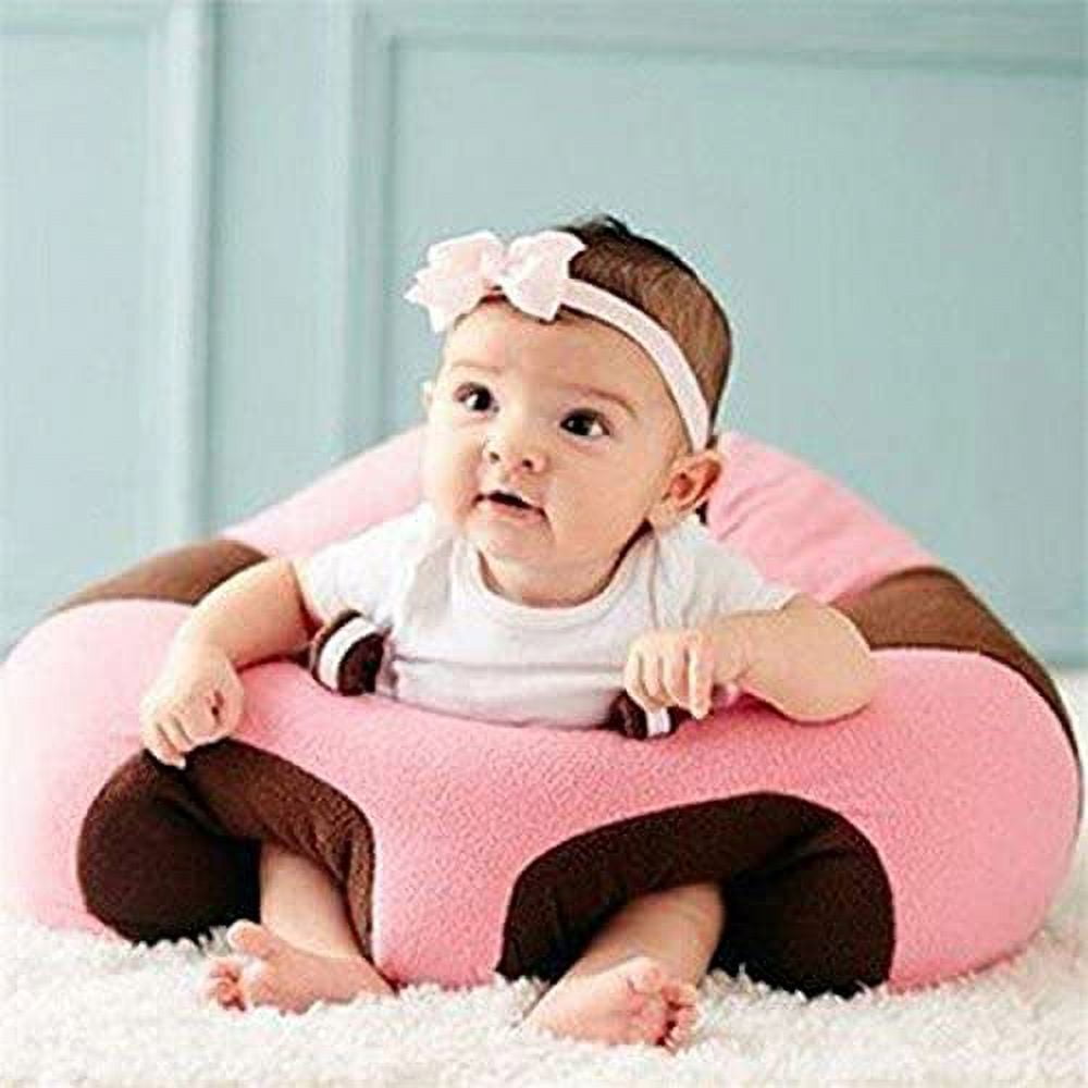 Soft Baby Sofa Infant Support Seat Animal Shaped Baby Learning Sitting Chair for Babies Soft Plush Floor Seats Keep Sitting Posture Comfortable Infant Sitting Chair (pink)