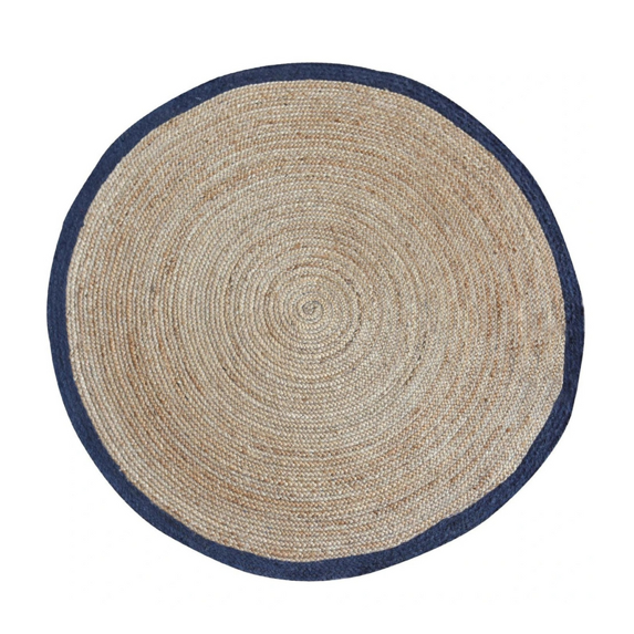Jaipur Art And Craft Beautiful 210x210 CM (7 x 7 Square feet)(81.90 x 81.90 Inch)Multicolor Round Jute AreaRug Carpet throw
