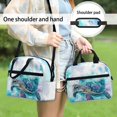 thumbnail image 5 of HUIACONG Stylish Insulated Lunch Tote for Office School, Aluminum Film Durable Lunch Bag, Watercolor Sea Turtle, 5 of 10