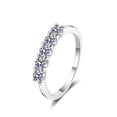 thumbnail image 5 of Anillo de moissanita de 50 puntas con propuesta de mesón de platino pt950 con incrustaciones para mujer en plata de ley 925, 5 of 5
