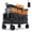Black, variant on Gianna Collapsible Folding Wagon, Heavy Large Capacity Garden Wagon, Big Bucket Beach Cart with Multi-Terrain Brake Wheels for Outdoor Camping, Shopping, 37" X 21" X 38",Gray