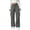 Gray -AC04, variant on Dwellite Parachute Cargo Pants Women Elastic Waisted Lightweight Baggy Hiking Pants with Pockets Light Gray L