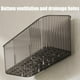 thumbnail image 5 of Estante de Ducha de Pared, Organizador de Plástico Transparente, Caja Adhesiva para Colgar, Estante de Baño para Artículos de Tocador, Champú y Cepillo de Dientes, Multiusos, Gris, 24 X 11 X 10,6 Cm, 5 of 6