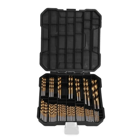 

99Pcs Twist Drill Bits HSS Ti Plated 1.5mm10mm 14 Specifications with Storage Box