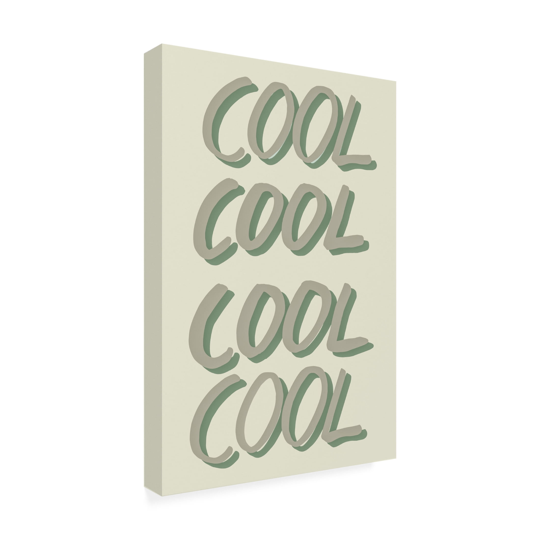 Canvas Wall Art - Pictufy Studio 'Cool Green' Wall Art for Living Room, Bedroom, or Office Décor by Trademark Fine Art - 12 x 19 Inches