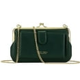 thumbnail image 2 of Spencer Women's Leather Small Crossbody Bag, Green, 2 of 9