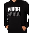 thumbnail image 4 of Puma Power Logo Pullover Hoodie, Black, 4 of 6