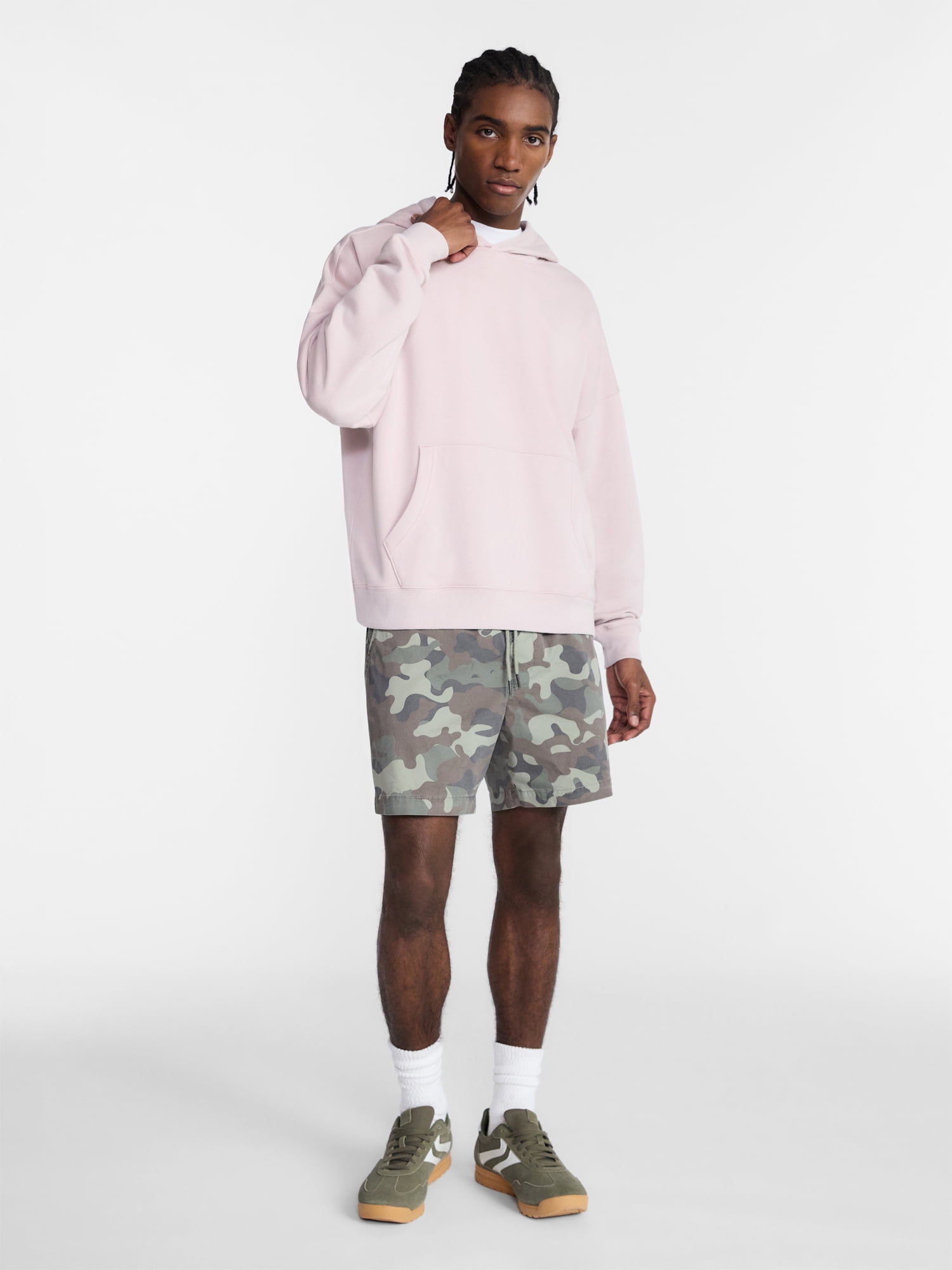 No Boundaries Oversized Hoodie with Long Sleeves, Men's XS-4XLT