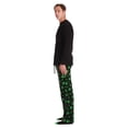 thumbnail image 2 of #FollowMe Mens Novelty Pajama Pants Set with Matching Socks  Fun & Comfy Sleepwear (Leaf Print with Socks, Small), 2 of 3