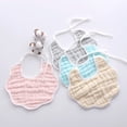 thumbnail image 1 of Paquete de 4 baberos TUNC unisex suaves y absorbentes de 8 capas para babear y dentición tamaño 23*23cm, 1 of 5