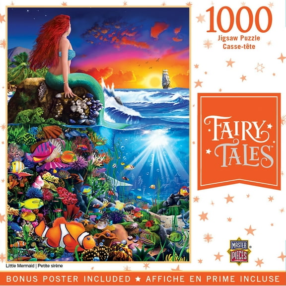 MasterPieces 1000 Piece Jigsaw Puzzle - Little Mermaid - 19.25"x26.75"