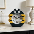 thumbnail image 4 of Small Analog Clock for Bedroom, Non Ticking Desk Clock for Students with Gentle Wake Up , Battery Operated Portable Study and Travel Clock, 4 of 6