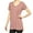 Misty Rose, variant on Women's Short Sleeve V-Neck Super Soft Stretch Perfect Legging Tunic Tee (Misty Rose, L)