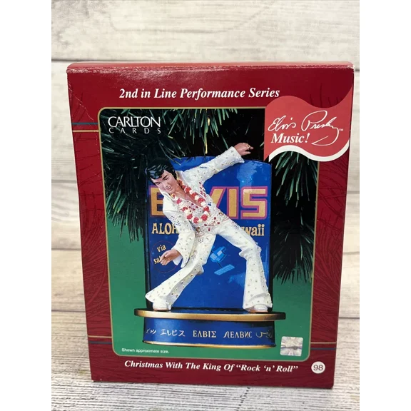 2001 Christmas With The King of "Rock 'n' Roll" (Elvis Presley) by Carlton Cards