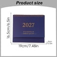 thumbnail image 3 of 2027 Desk Calendar, Desktop Standing Flip Calendar, Tabletop Calendar, Spiral Binding Desk Calendar, 2027 Monthly Table Calendar, Freestanding Desktop Calendar for Home Office Workspace Daily Use, 3 of 4