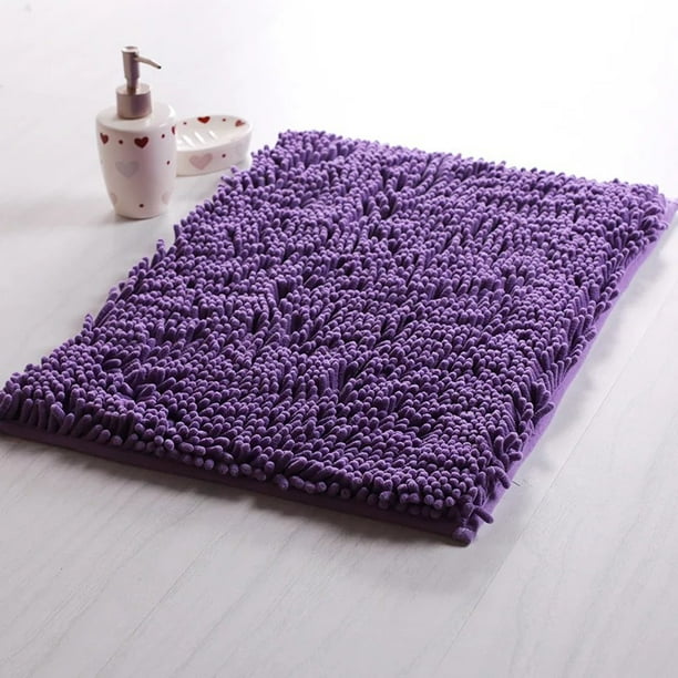 Chenille Bathroom Rug, Extra Soft Shaggy Bath Rugs, NonSlip Bathroom